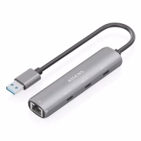 Aisens USB-A 3.0 Dock a RJ45 Hub 3xUSB-C 15cm