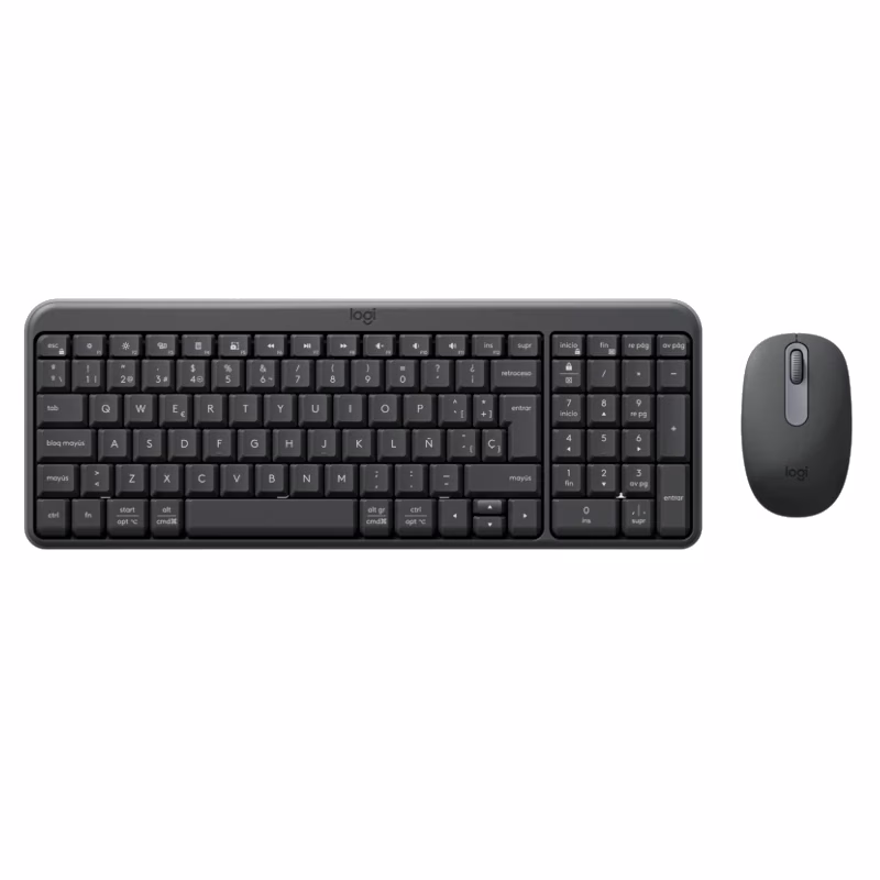logitech teclado+raton mk250 bluetooth negro