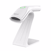 iggual lector código barras 2d usb botón blanco