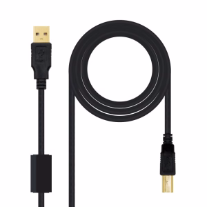 nanocable cable usb 2.0 impresora ferrita 5 m