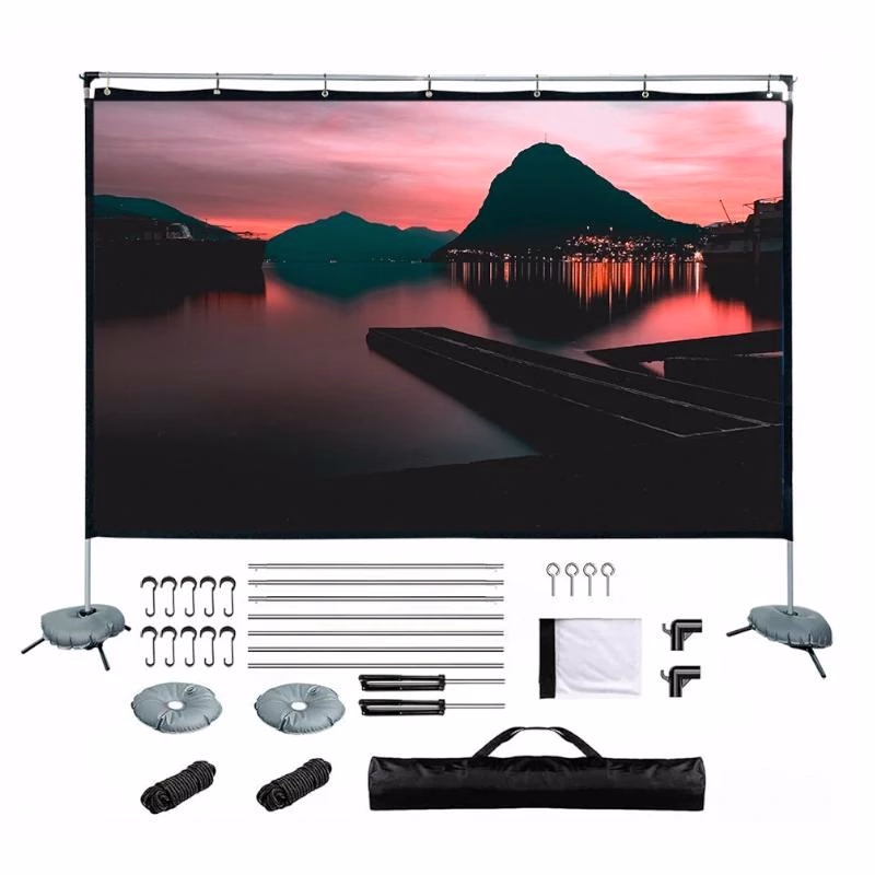 iggual Pantalla exterior portable 100" 221x124 cm - Imagen 4