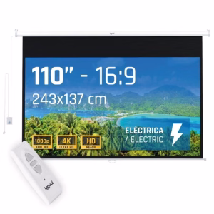 iggual Pantalla eléctrica 16:9 110" 243x137 cm