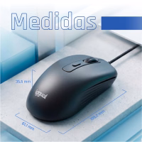 iggual Ratón USB OFFICE-ESSENTIAL-4D 2400DPI