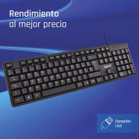 iggual Teclado USB estándar CK-STANDARD-105T negro