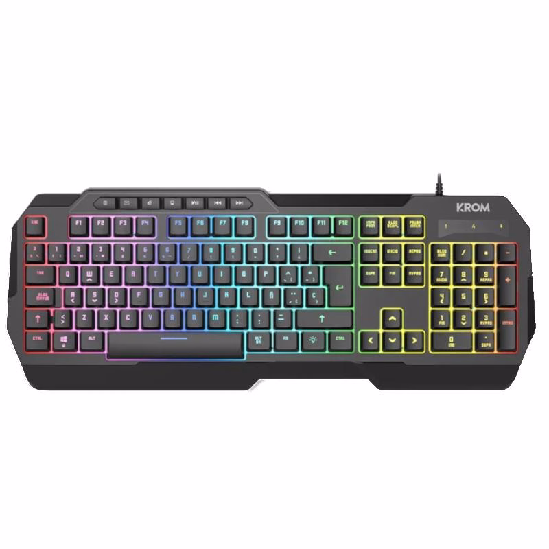 KROM KENTA Teclado+Ratón + Auricular+ Alfombrilla Combo Gaming 4 en 1 RGB Negro - Imagen 2