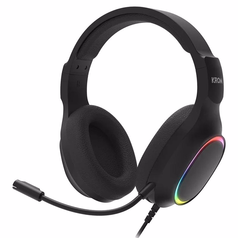 KROM KENTA Teclado+Ratón + Auricular+ Alfombrilla Combo Gaming 4 en 1 RGB Negro - Imagen 3
