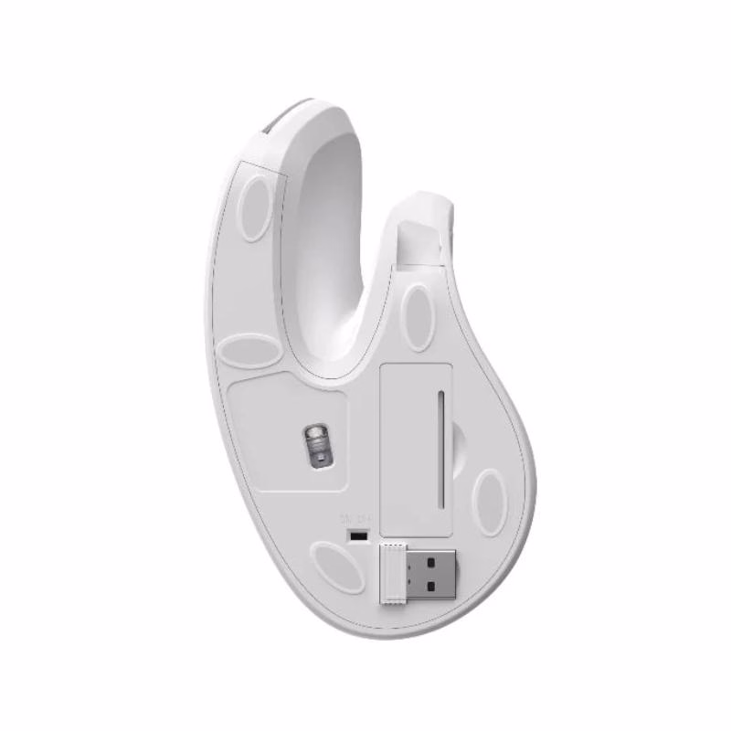 Nilox NXMOEV03 Ratón Vertical Wirelles Sil. Blanco - Imagen 4