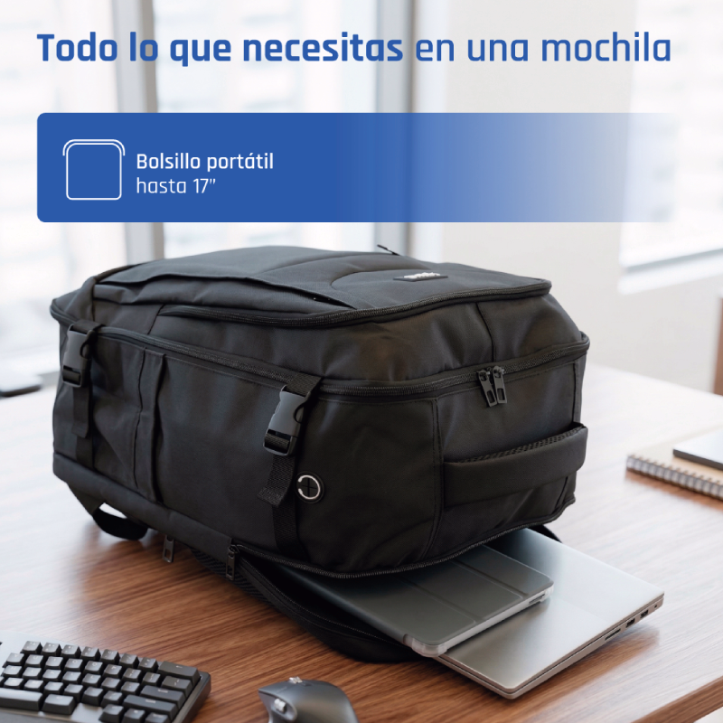iggual mochila portátil 15.6" 17" voyage pro tech